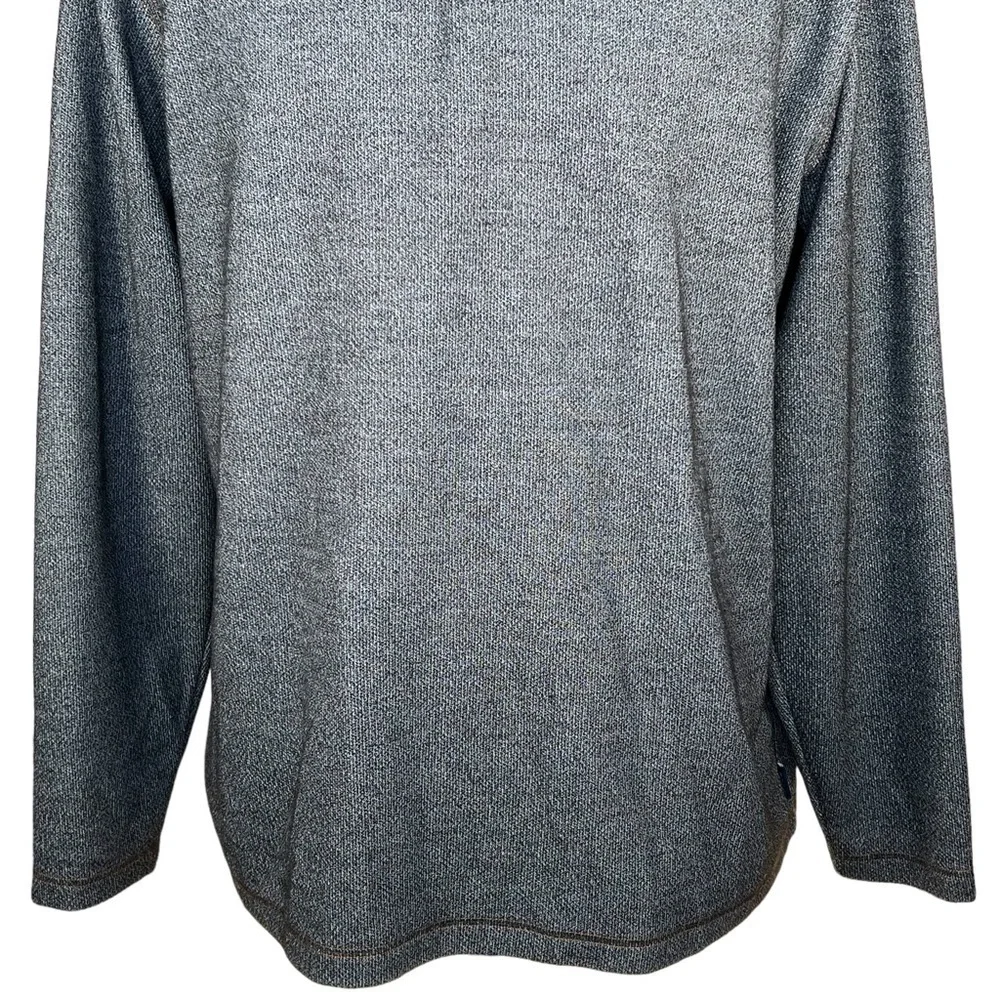 ROWM 1/4 Zip Charcoal Pullover With Copper Colored Stitching. XXL EUC - Picture 3 of 13